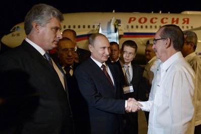 Vladimir Putin has arrived in Cuba on an official visit.